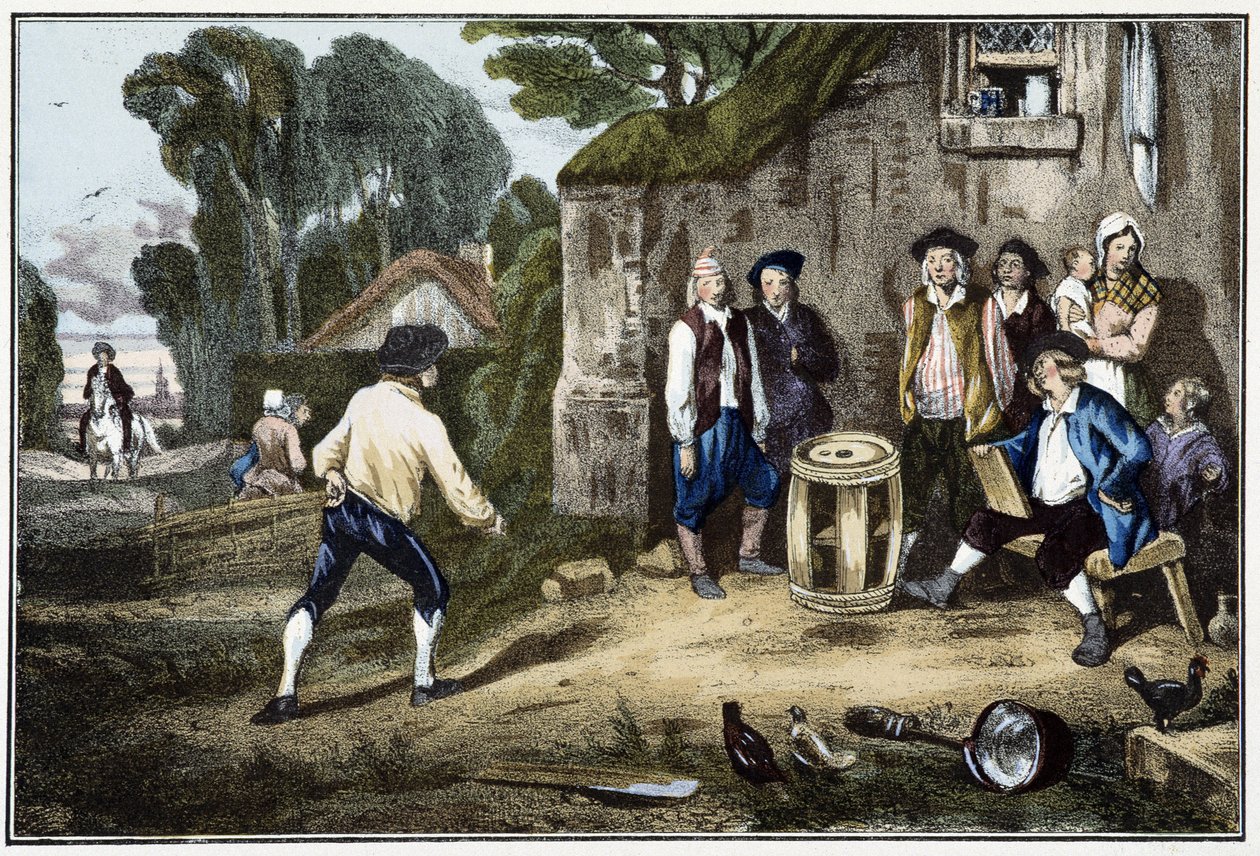 Het spel van het vat - 19e eeuw door French School