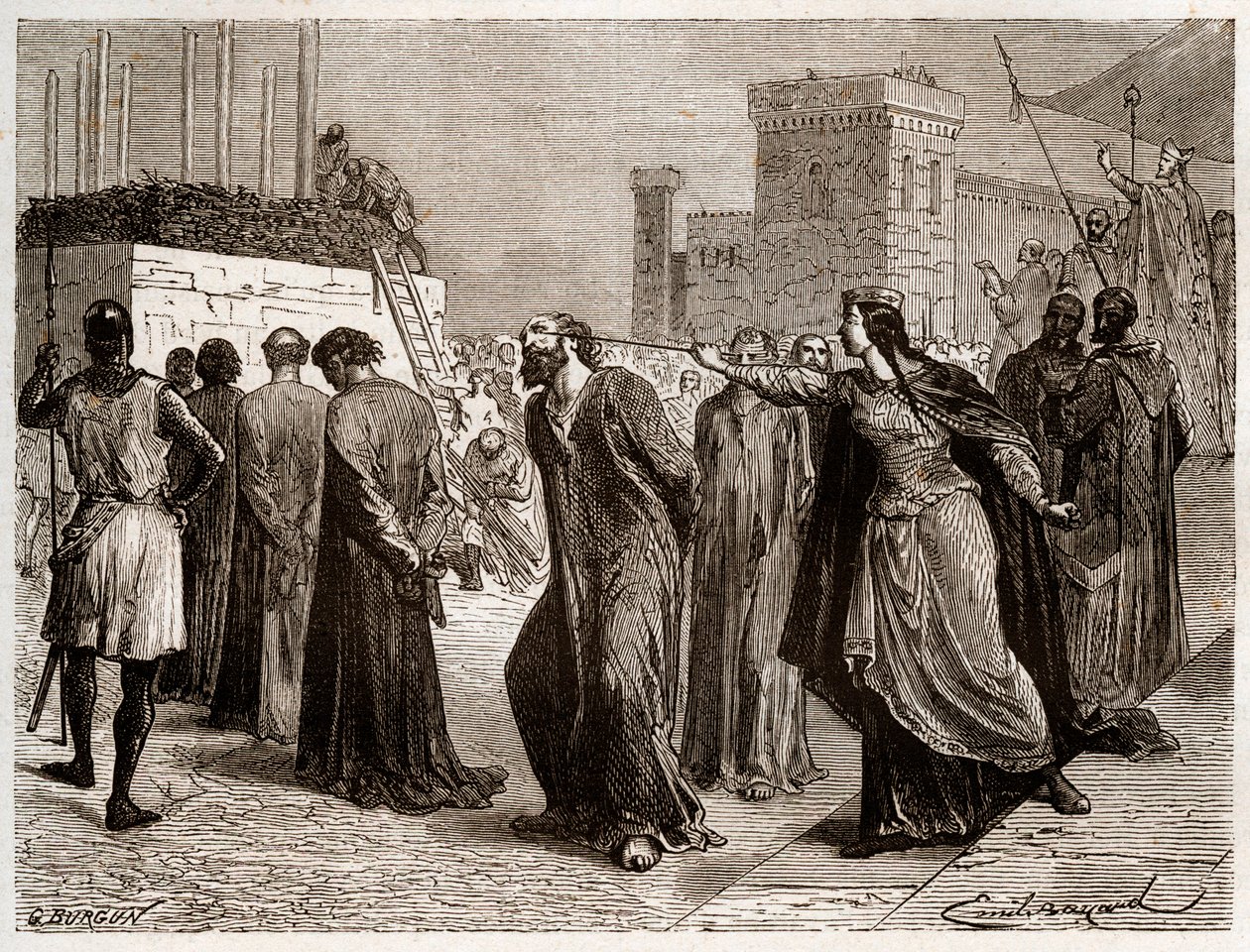 De ketterij in Orléans in 1022 - De zaak van de ketters van Orléans: kanunniken werden veroordeeld tot de brandstapel voor ketterij in Orléans in 1022. (eerste brandstapel in de geschiedenis van de strijd tegen ketterij in het Westen onder het bewind van R door French School