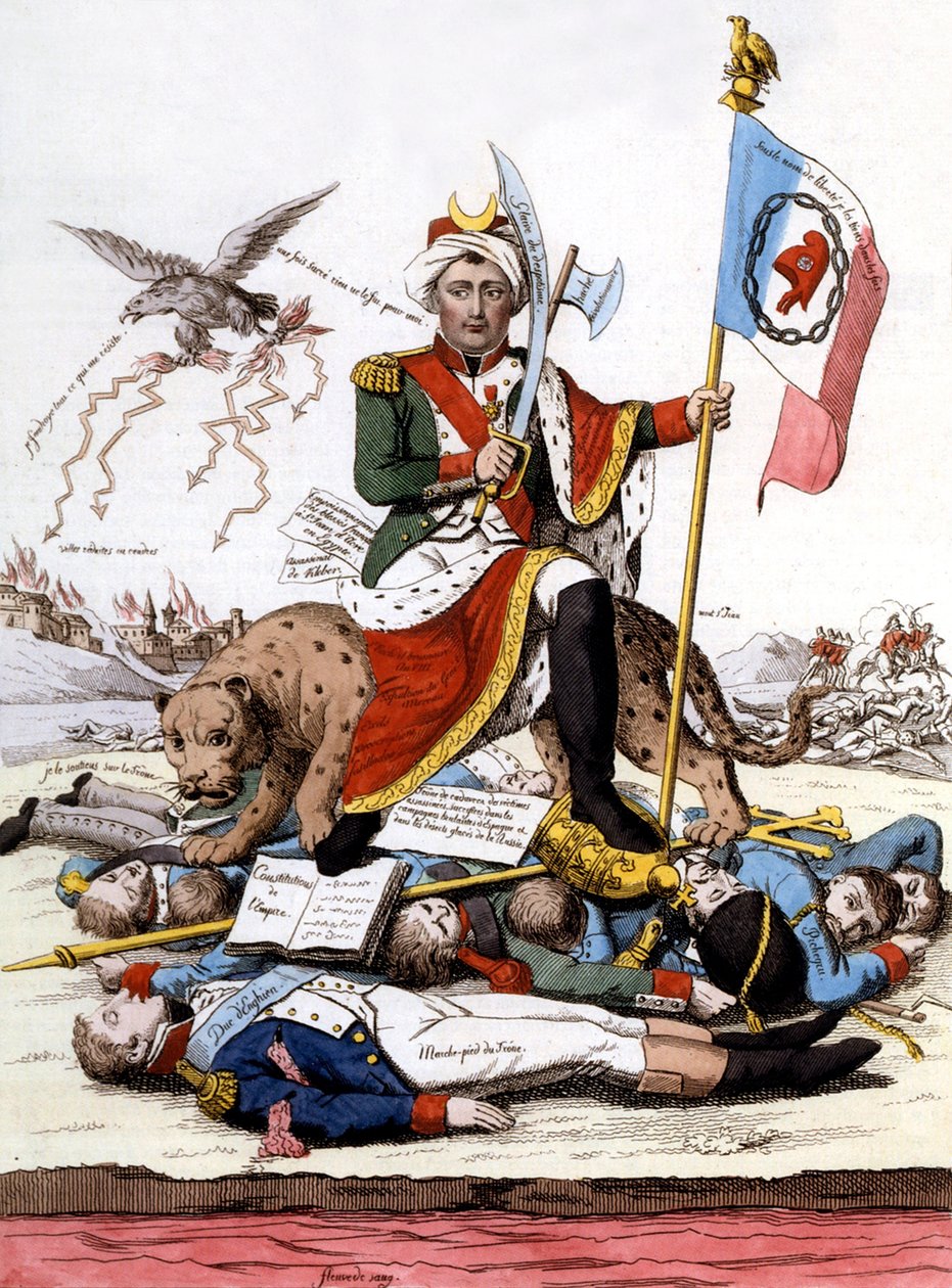 Het laatste woord in kannibalisme (gravure) door French School