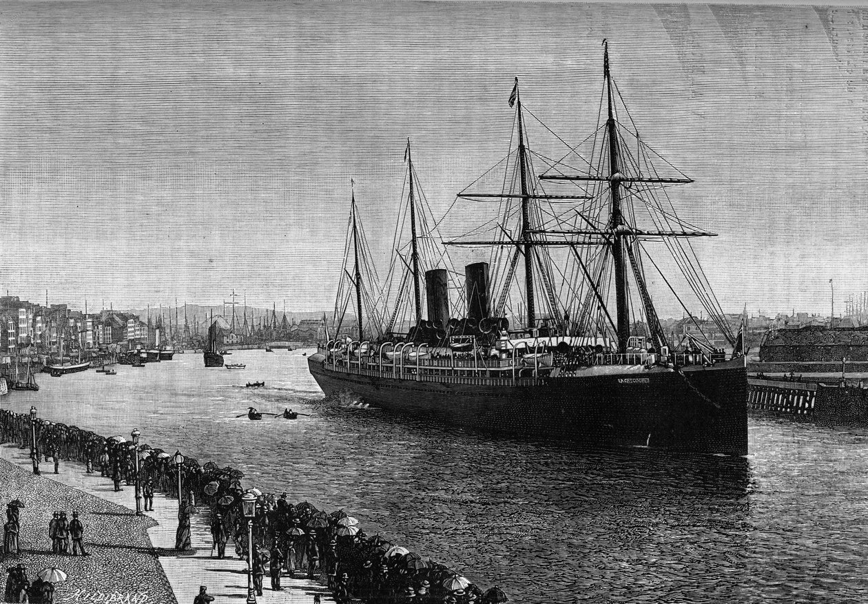 De trans-Atlantische lijnboot 