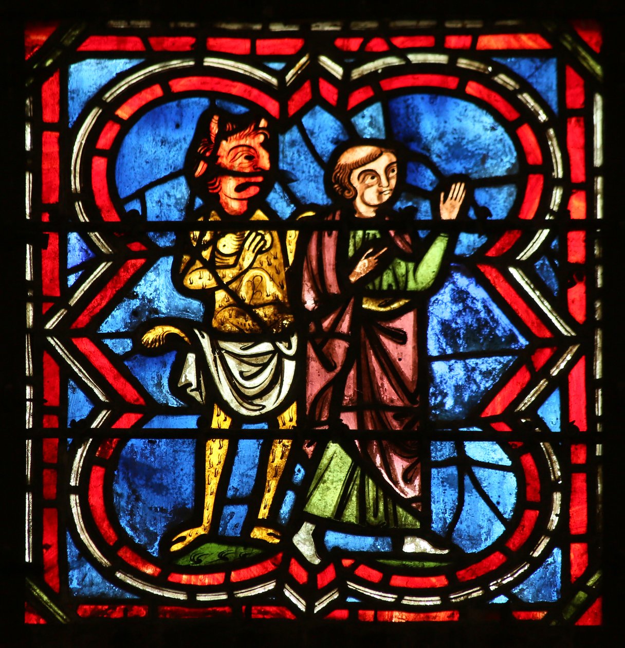 Theophilus betreurt zijn daden - de demon is bezorgd over wat hij hierna zal doen door French School