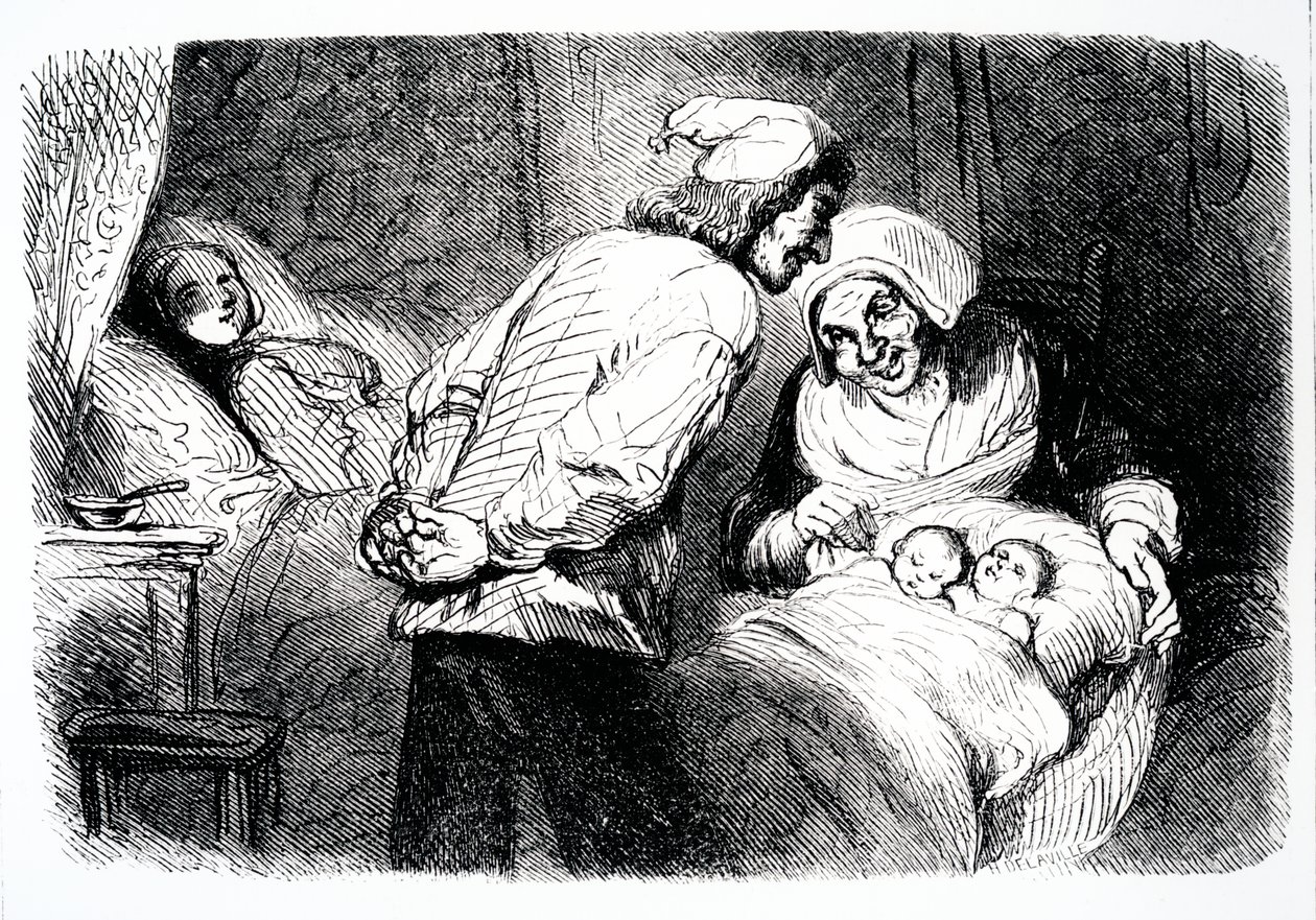 Titelpagina van Kleine Fadette door George Sands, 1852 door French School