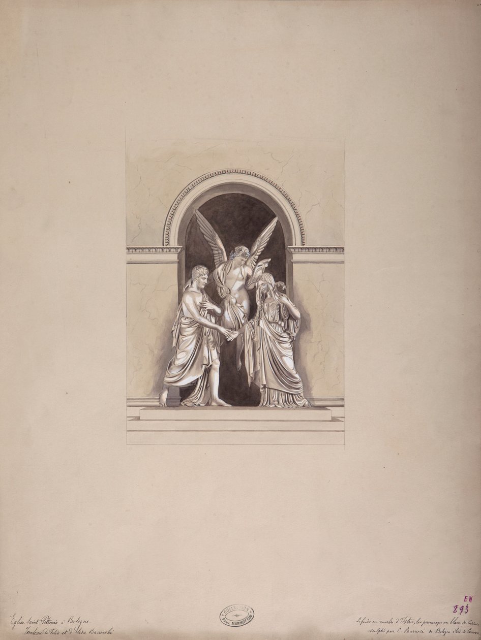 Graf van Felix en Elisa Baciocchi, San Petronio Basiliek, Bologna, ca. 1900-20 door French School
