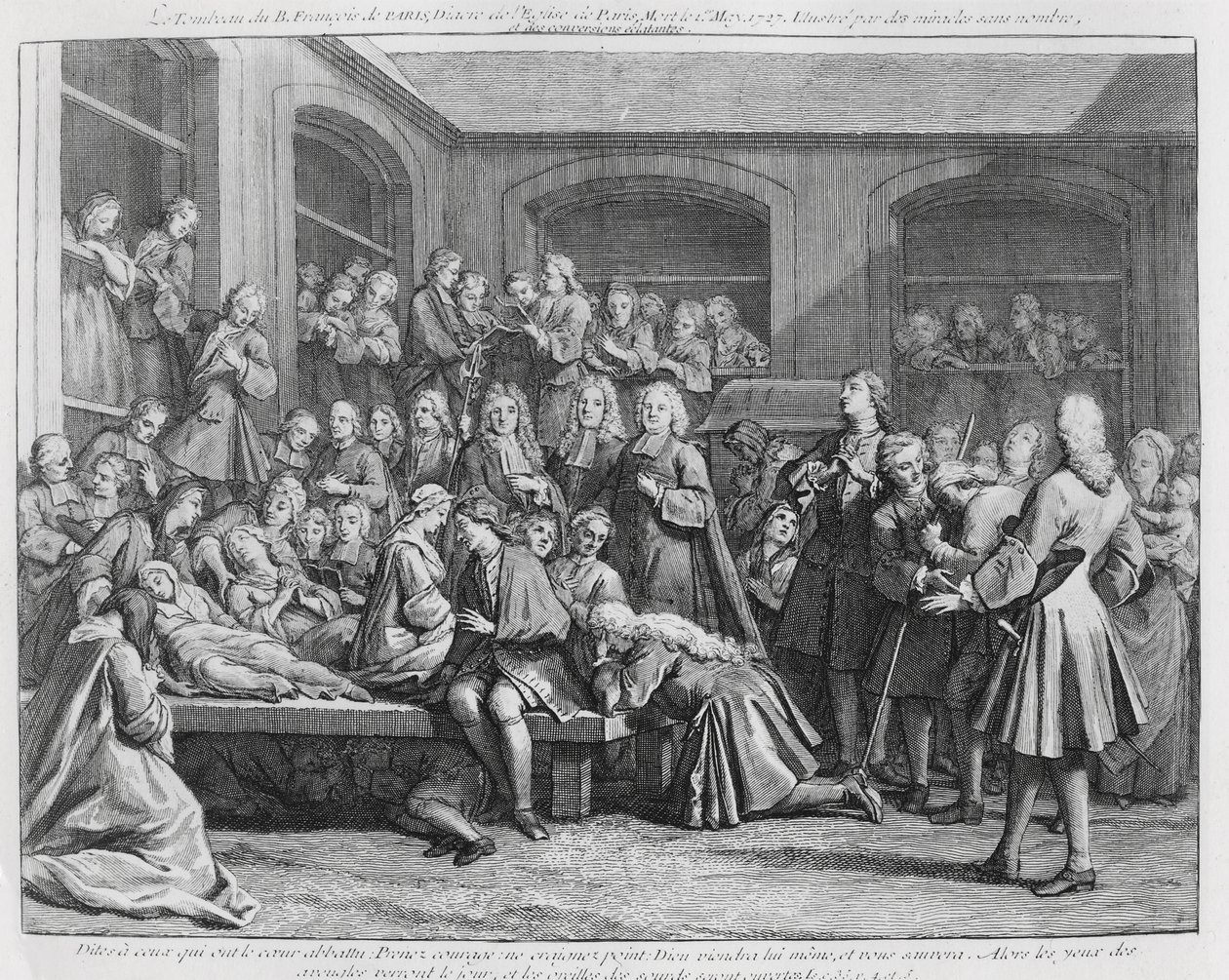 Graf van Francois de Paris in Saint Medard door French School