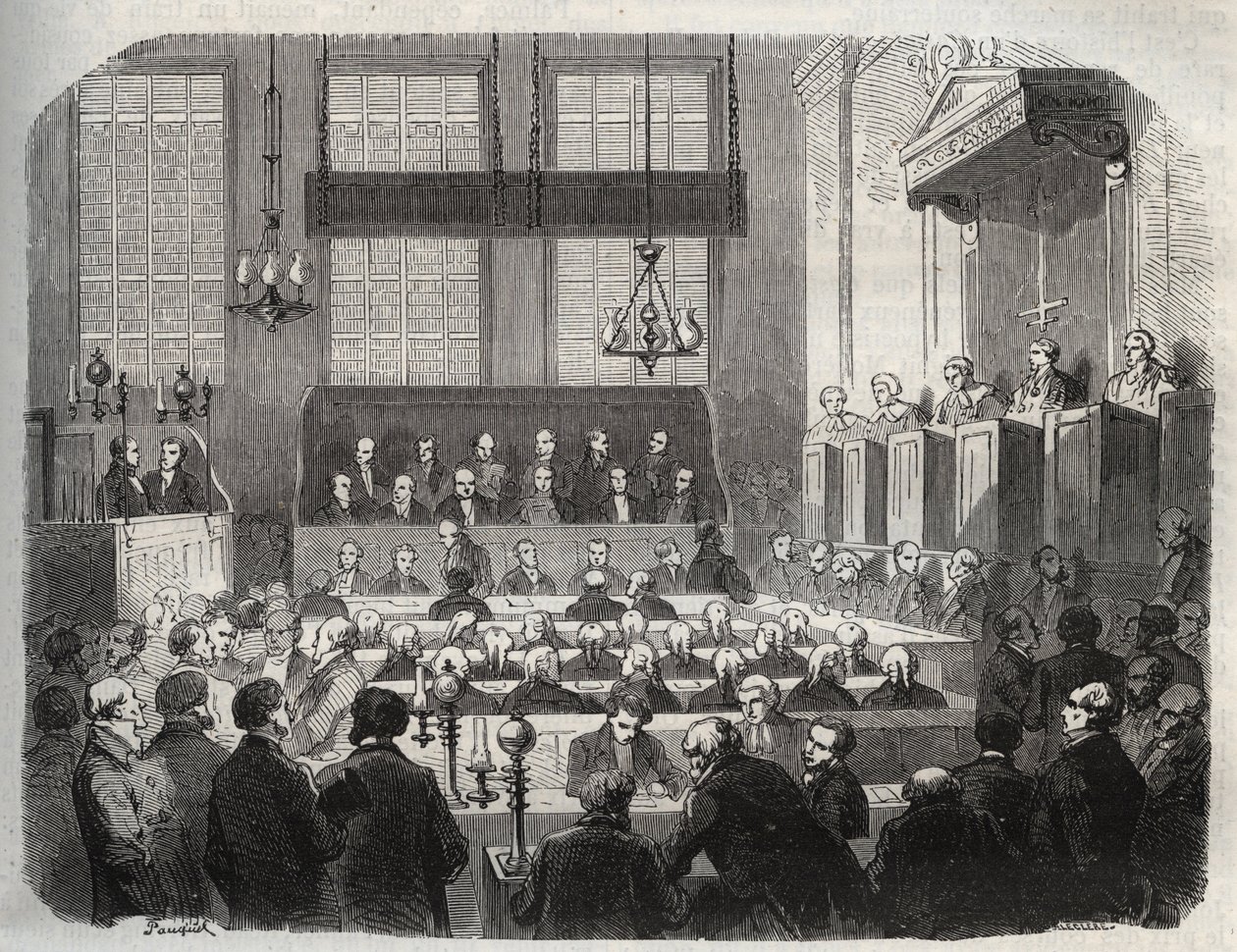 Proces van William Palmer, in het Central Criminal Court, mei 1856, voor het vergiftigen van John Parsons Cook, in Rugeley door French School