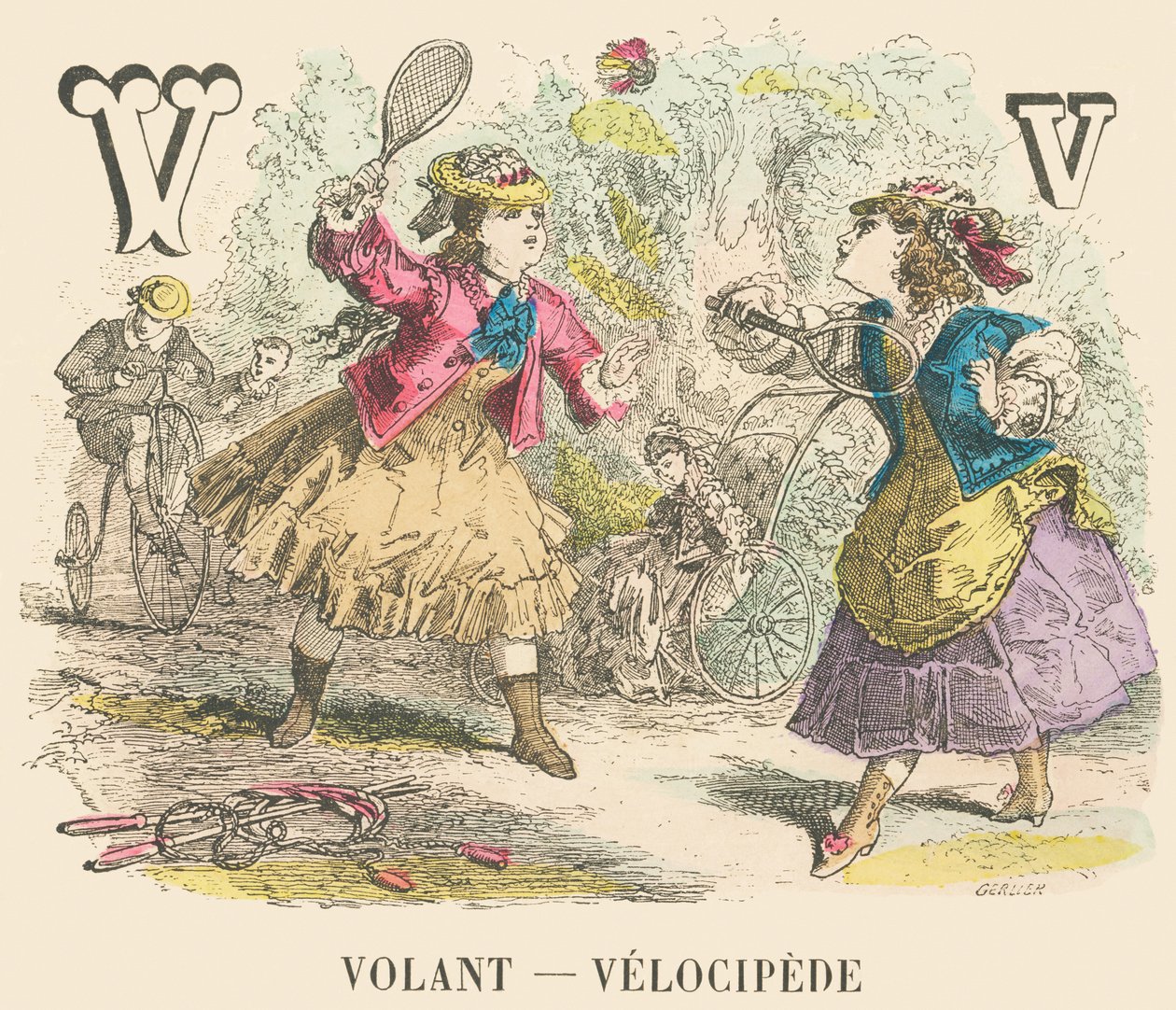 Stuurwiel — Velocipede door French School