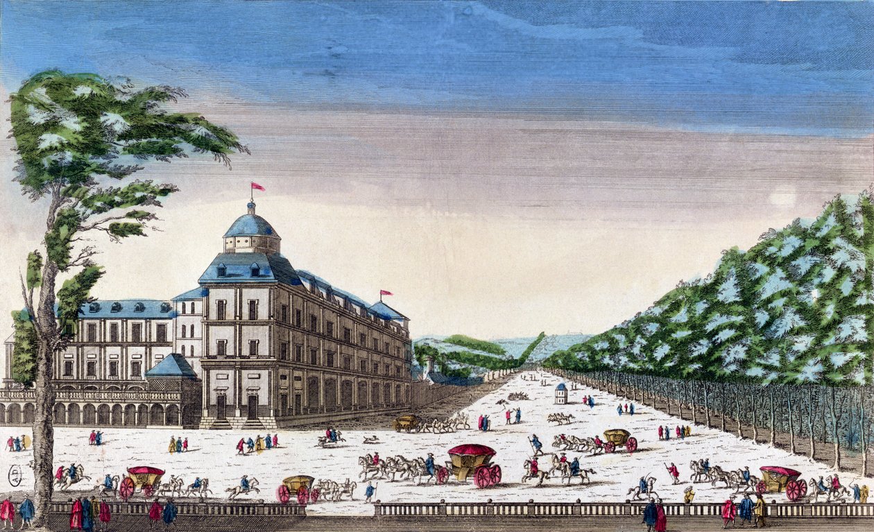 Uitzicht op Schloss Esterhazy, Eisenstadt, Oostenrijk door French School