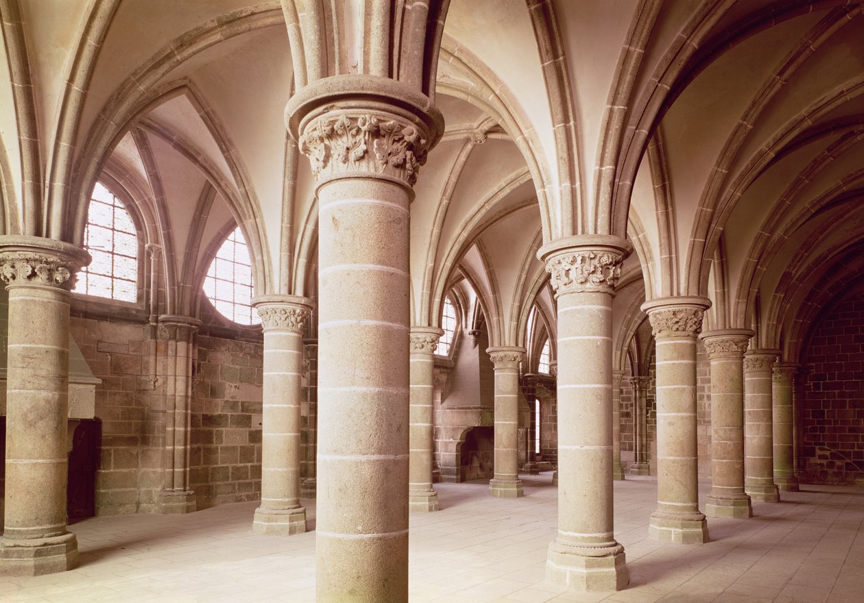 Uitzicht op de Salle des Chevaliers, voorheen het scriptorium door French School