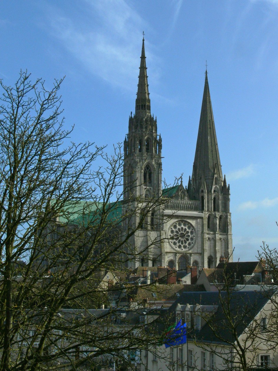 Uitzicht op de kathedraal vanuit het westen door French School