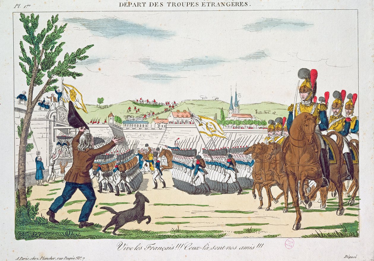 Leve de Fransen!, Vertrek van Buitenlandse Troepen, 1818 door French School