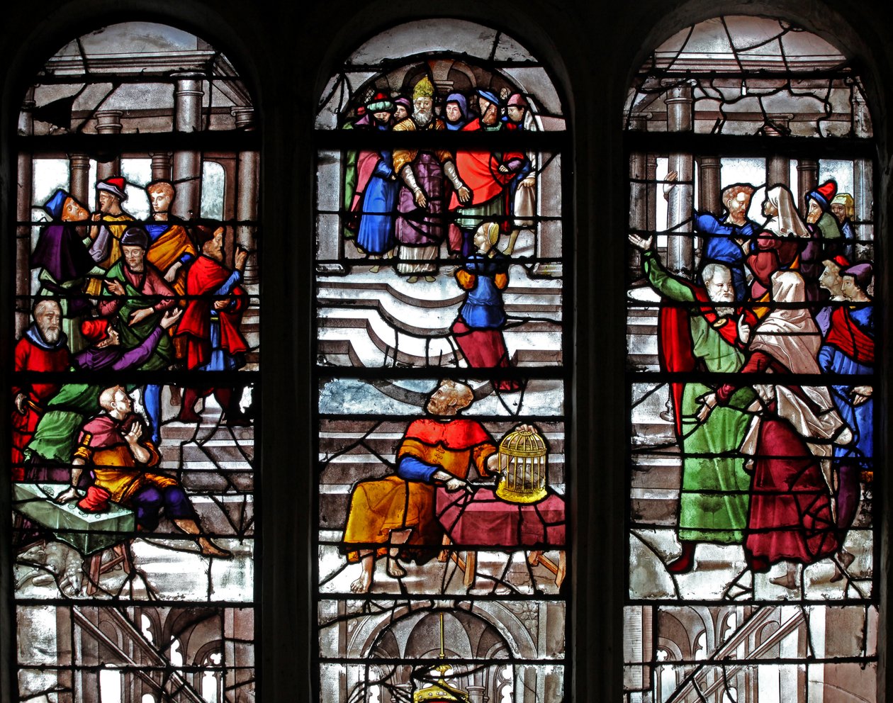 De Maagd Maria wordt ontvangen in de tempel door French School
