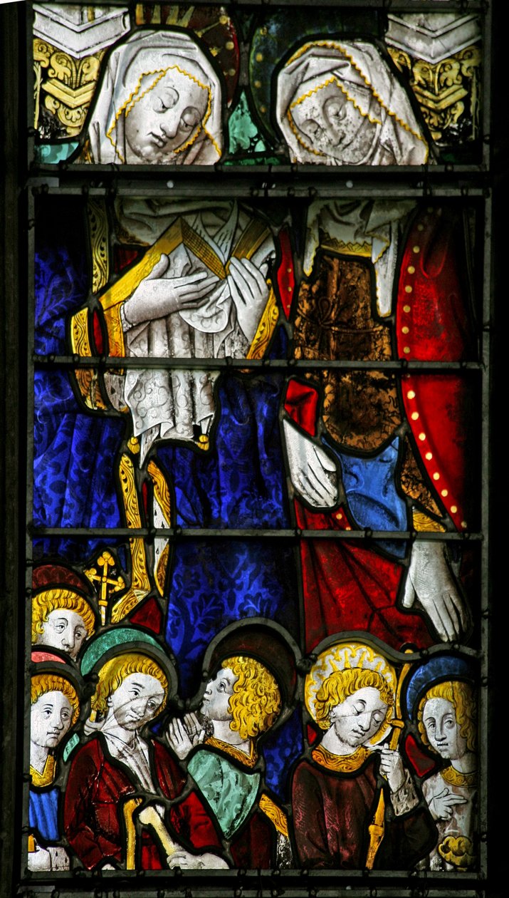 Raam w3 met St. Maria Cleophas en St. Maria Salome door French School