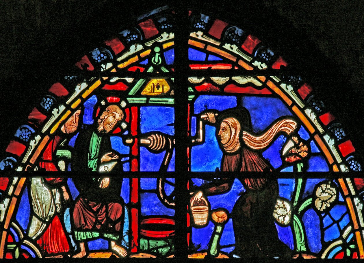 Christus en de Samaritaanse vrouw door French School