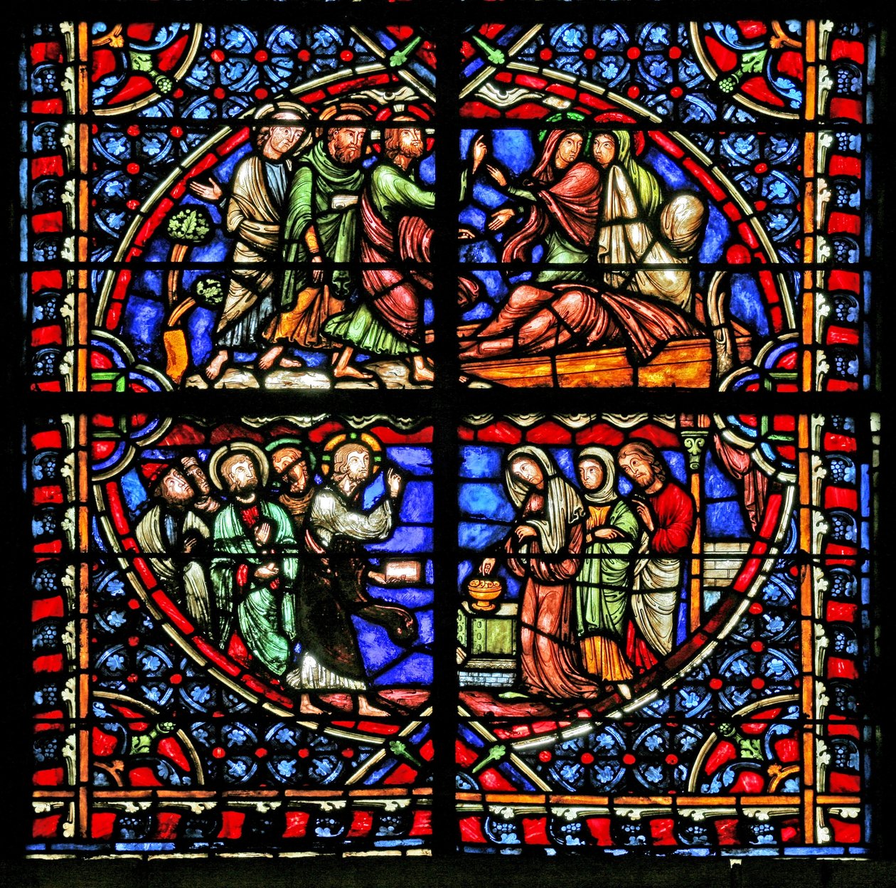 Achtergrond detail en rand door French School