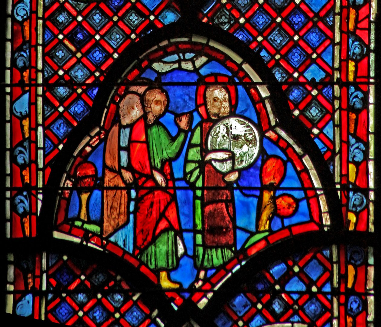 St. Johannes de Doper: Ecce Agnus Dei door French School