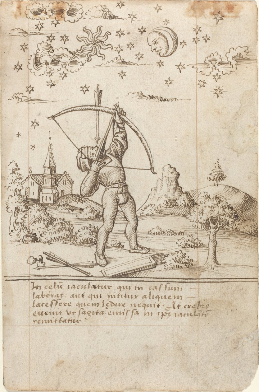 "Je schiet op de hemel" [fol. 9 recto] door French early 16th Century