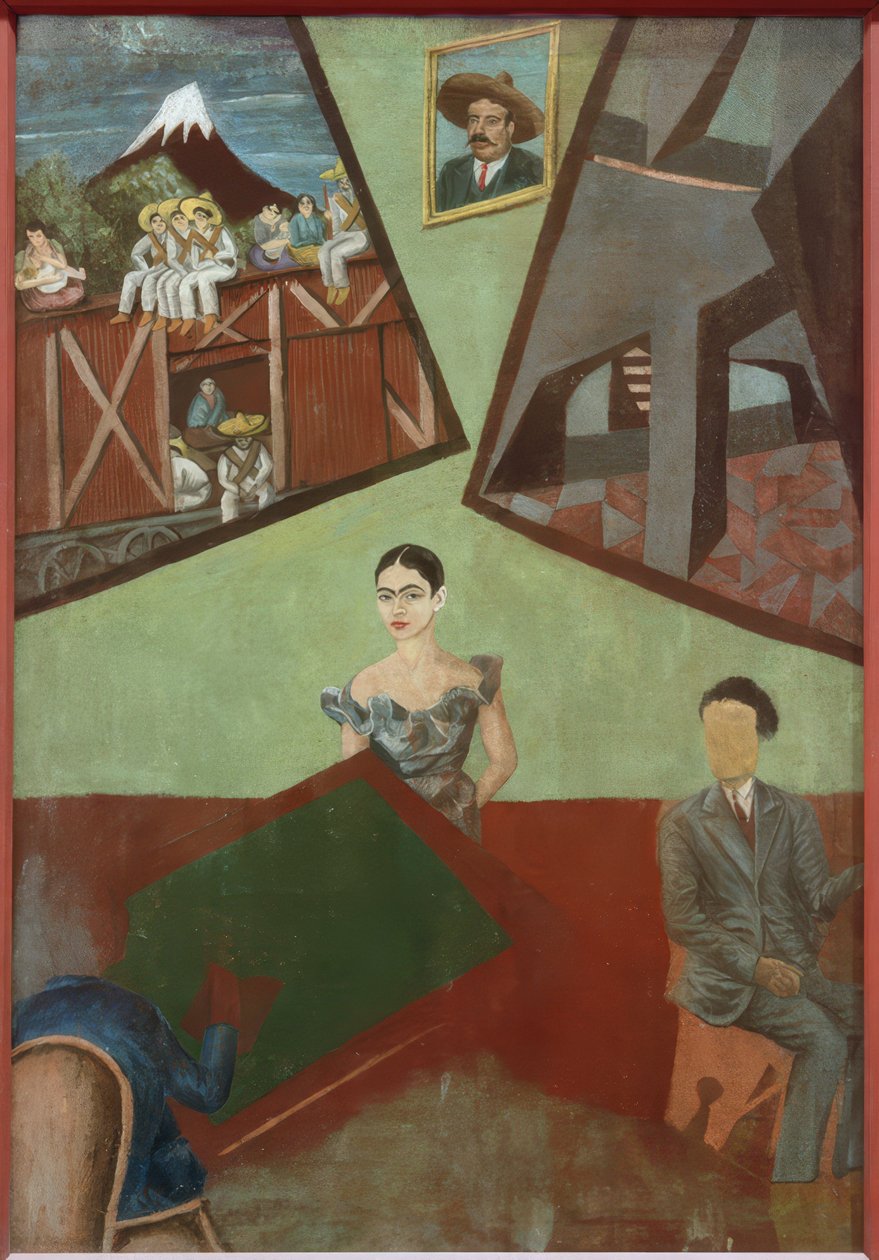 Pancho Villa en Adelita door Frida Kahlo