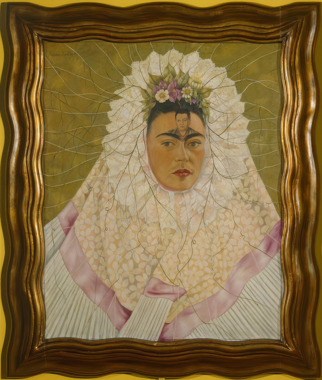 Zelfportret als Tehuana of Diego in mijn gedachten door Frida Kahlo