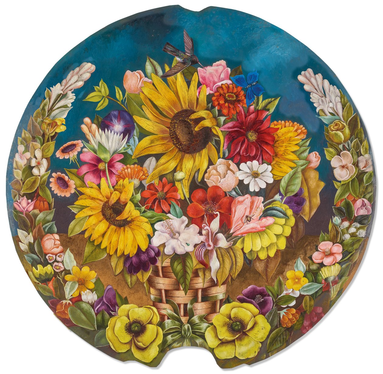 De bloemenmand door Frida Kahlo