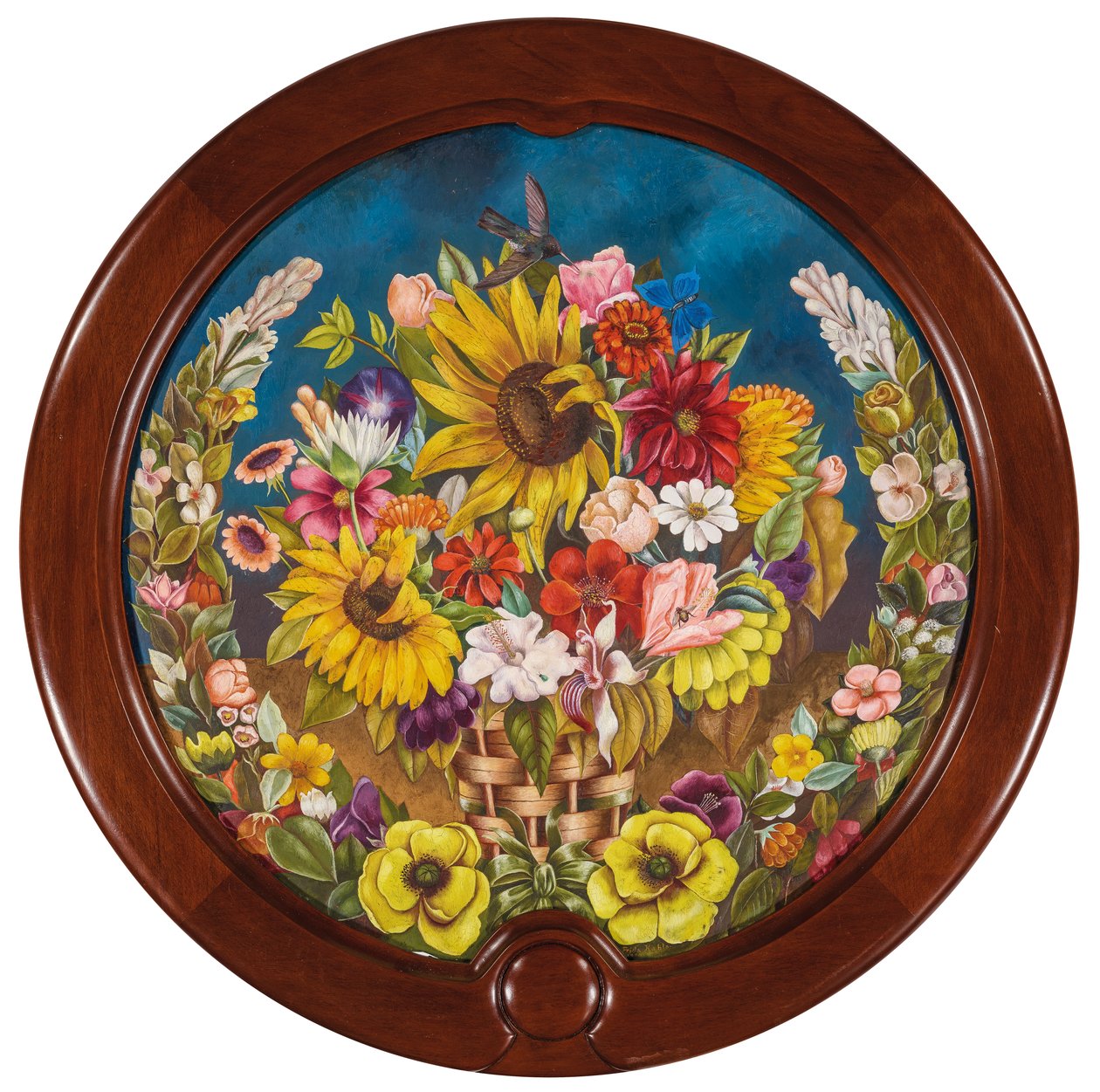 De bloemenmand door Frida Kahlo