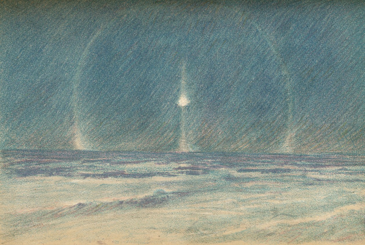 Lichtverschijnselen in de Poolnacht, 22 november 1893 door Fridtjof Nansen
