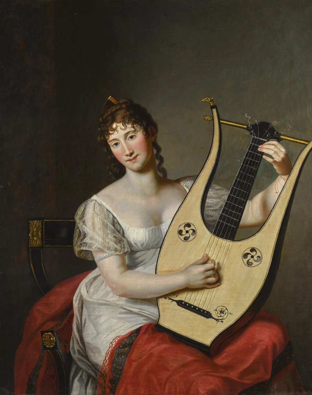 Portret van Frederica van Mecklenburg-Strelitz door Friedrich Carl Groger