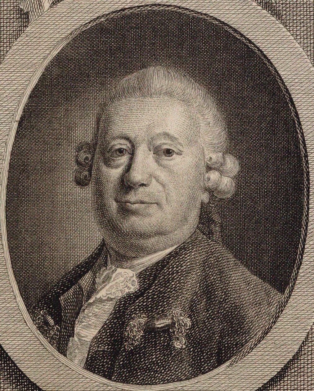 Portret van de componist Johann Heinrich Rolle 1716-1785, 1780 door Friedrich Christian Gottlieb Geyser