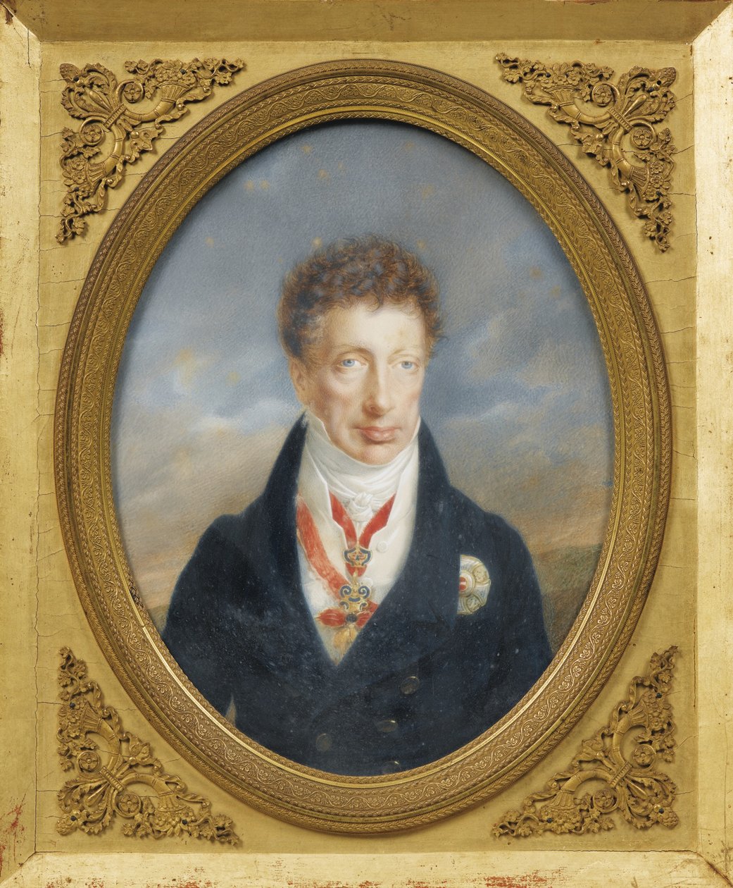 Aartshertog Karel van Oostenrijk 1771-1847, Hertog van Teschen, ca. 1823 door Friedrich Johan Gottlieb Lieder