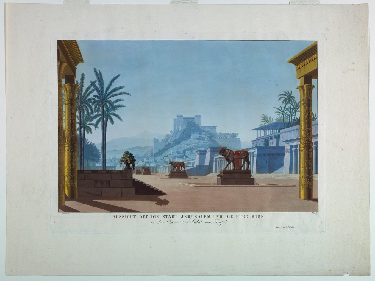 Toneelontwerp door Friedrich Jugel