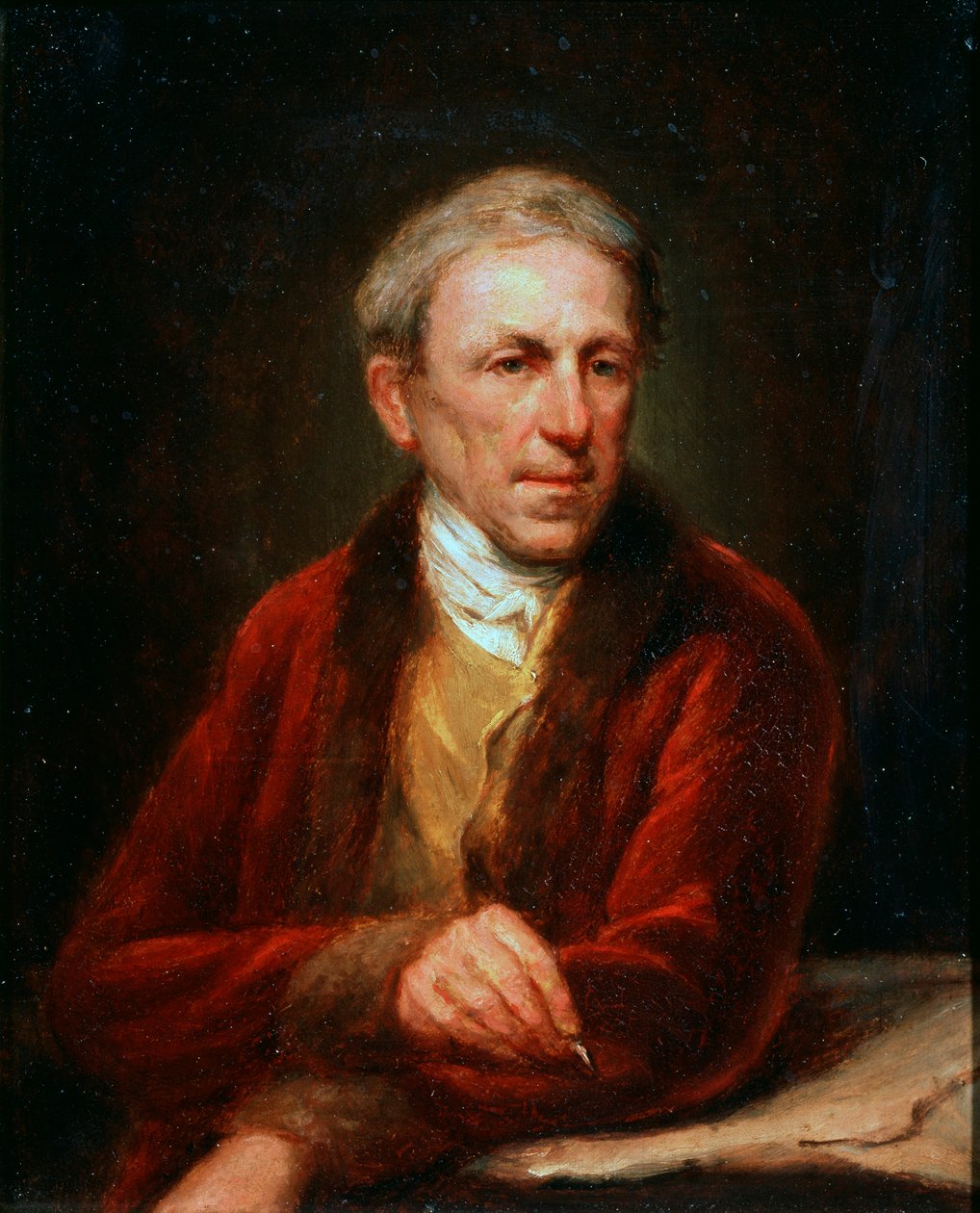 Zelfportret, 1840 door Friedrich Kuhnel