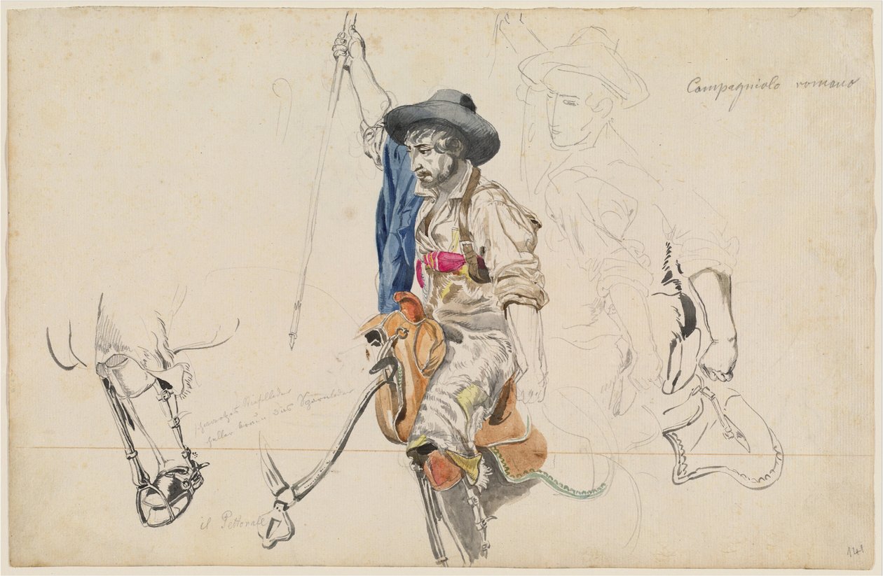 Campagniolo romano door Friedrich Nerly