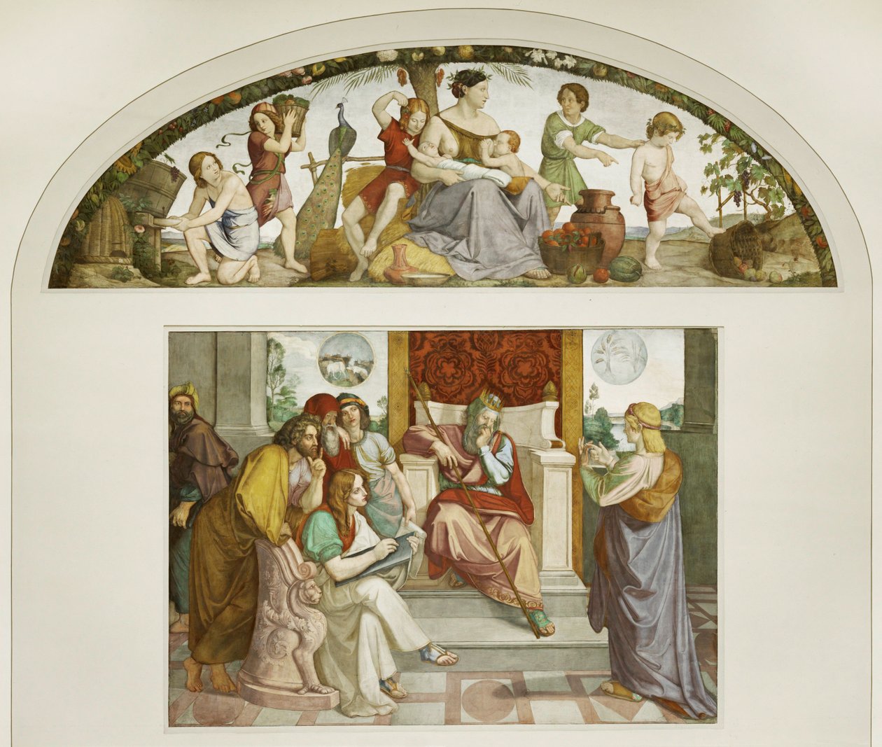 Jozef van Egypte voor de farao door Friedrich Overbeck