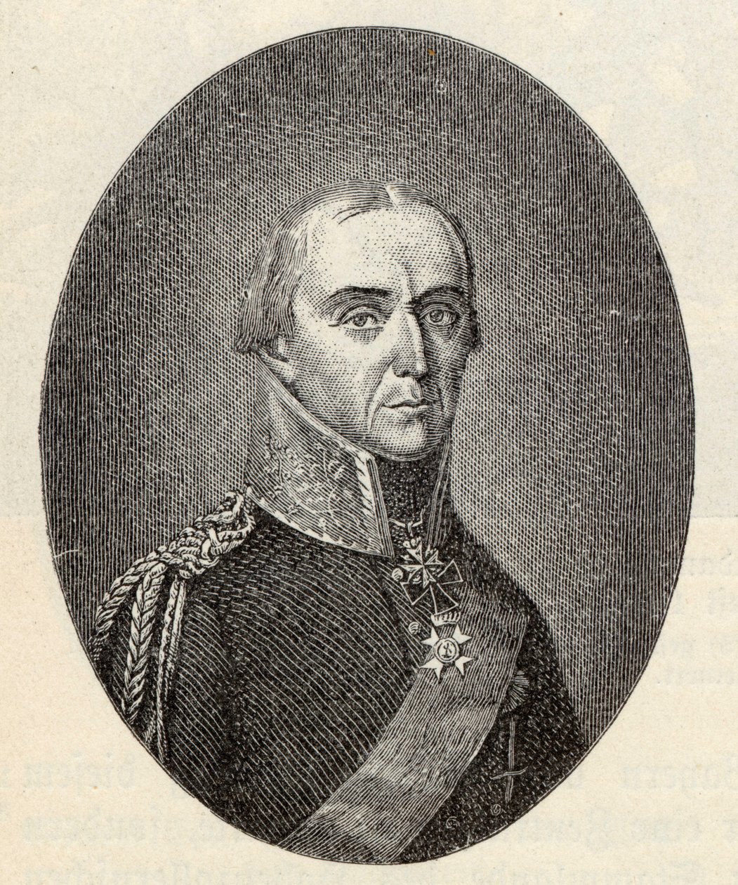 Friedrich Wilhelm Graaf Bülow von Dennewitz door Friedrich Wilhelm Bollinger