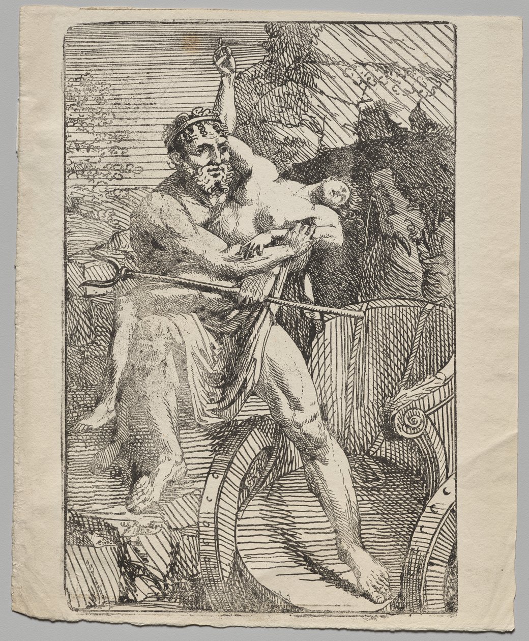 De ontvoering van Proserpina door Pluto (2e versie) door Friedrich Wilhelm Reuter