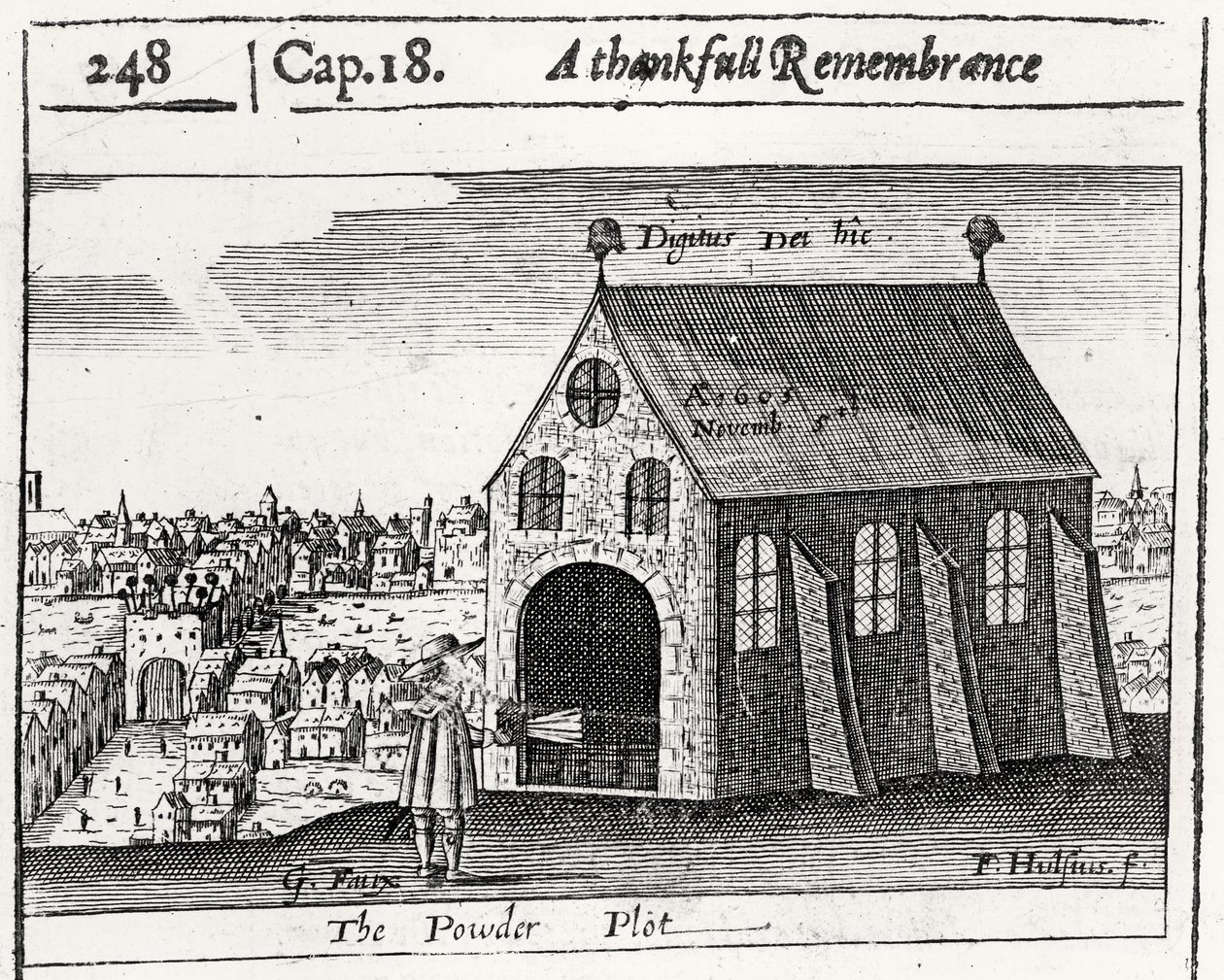Een Dankbare Herinnering aan het Kruitcomplot, 5 november 1605 door Friedrich van Hulsen