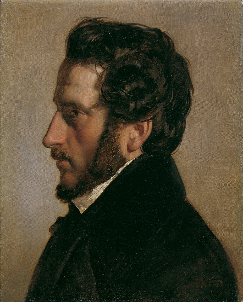 De schilder Friedrich Gauermann door Friedrich von Amerling