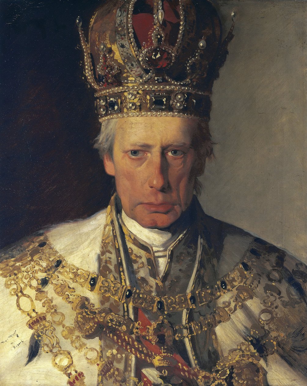 Keizer Frans I van Oostenrijk door Friedrich von Amerling