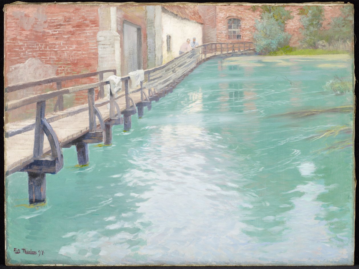 De molens van Montreuil-sur-Mer, Normandië, 1891 door Frits Thaulow