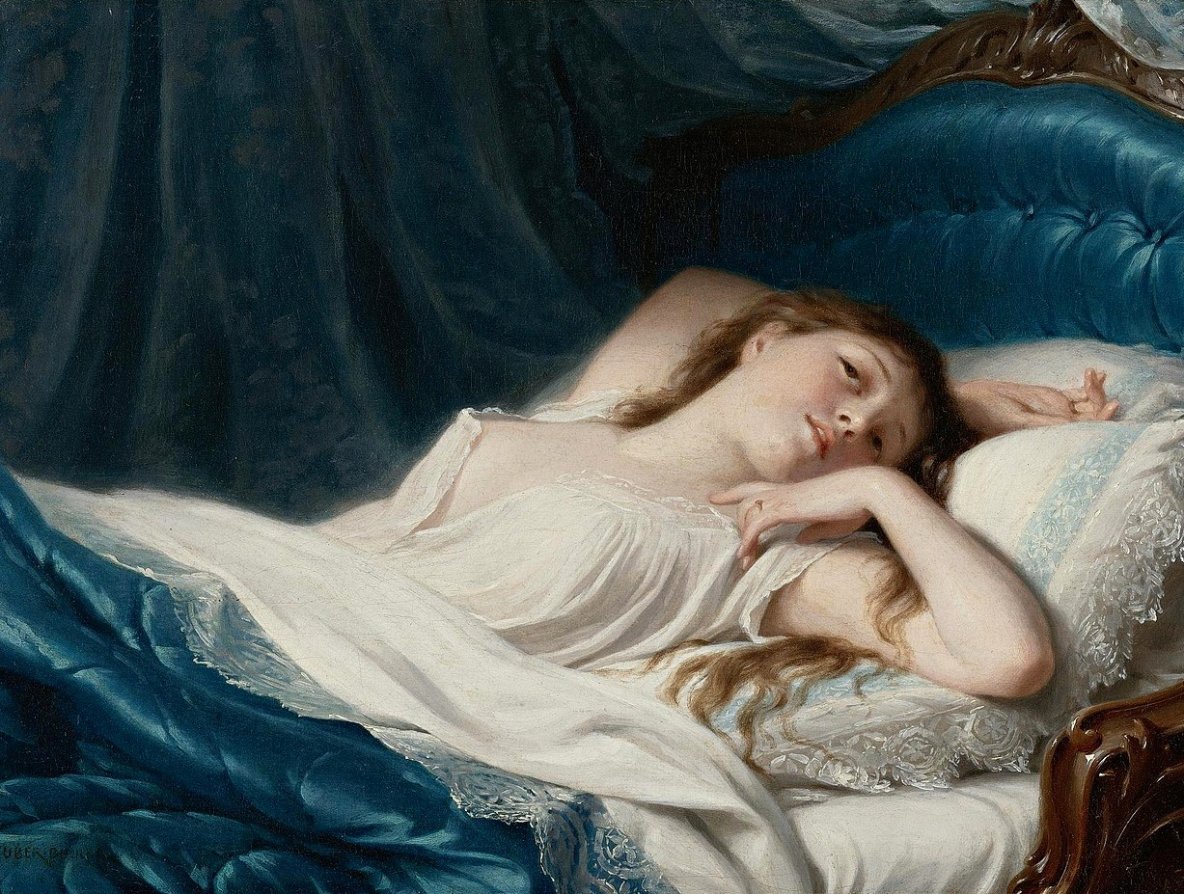 Liggende schoonheid door Fritz Zuber Buhler