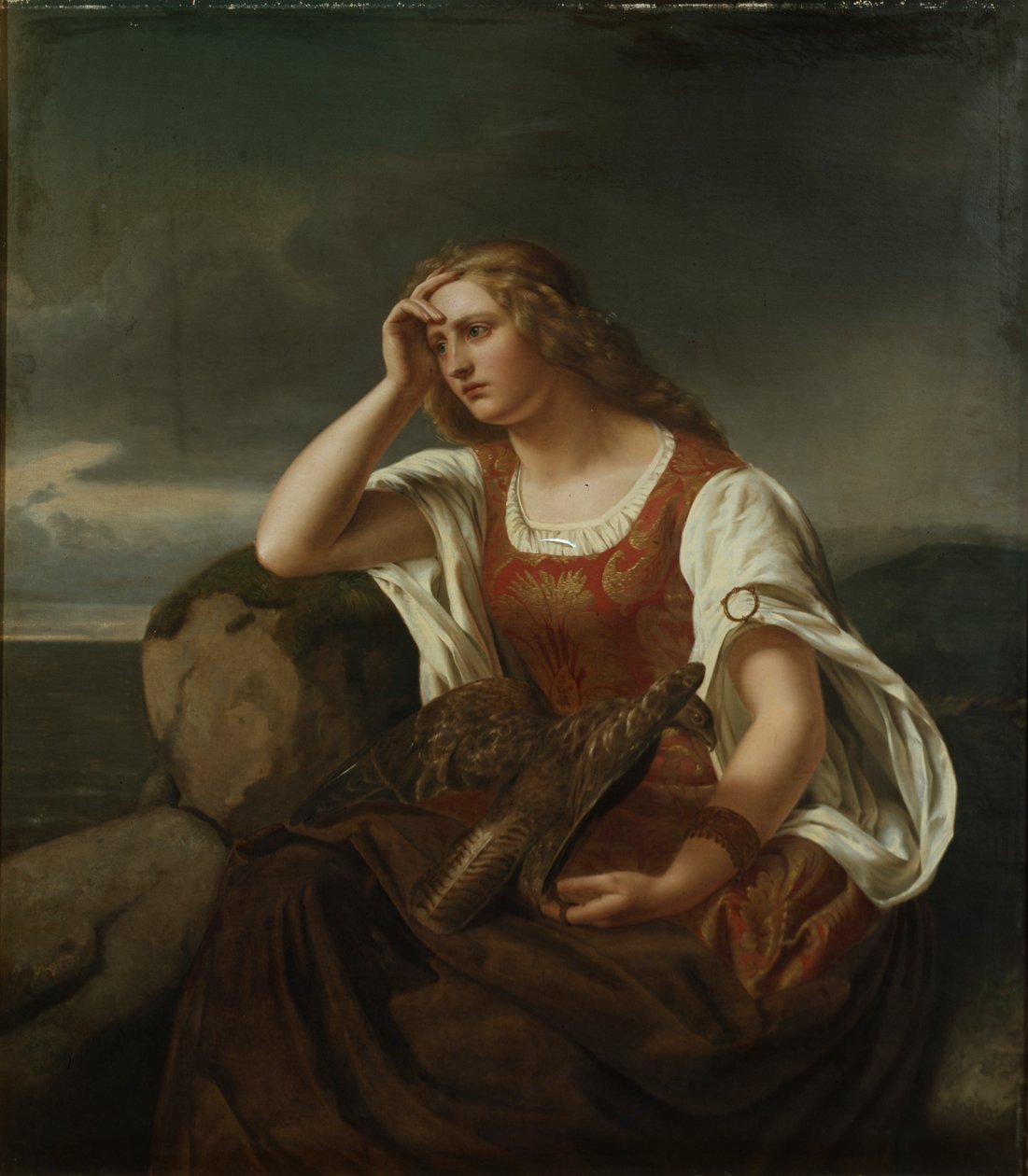 Ingeborg bij de oceaan door Fritz Jensen
