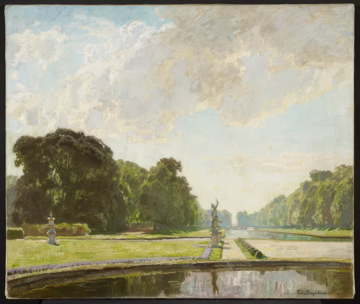 In het park van het paleis Nymphenburg door Fritz Bayerlein