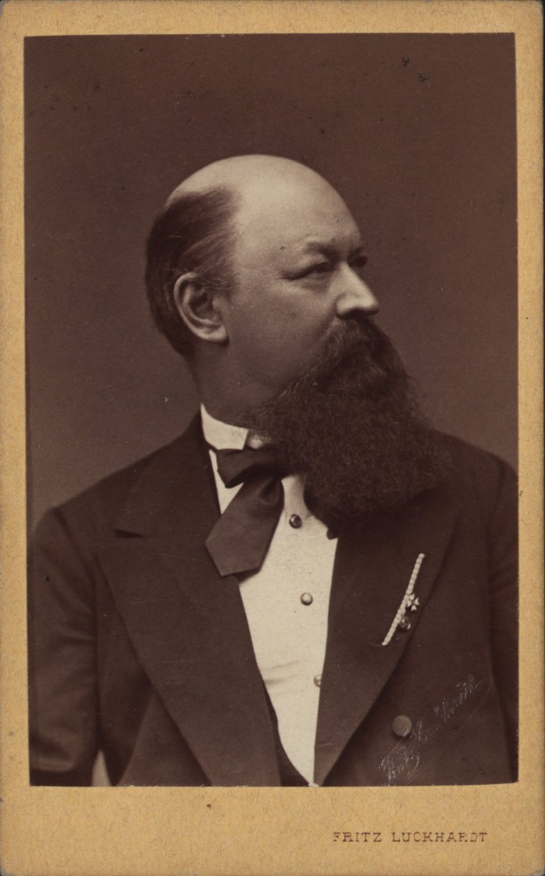 Portret van de componist Franz von Suppè door Fritz Luckhardt