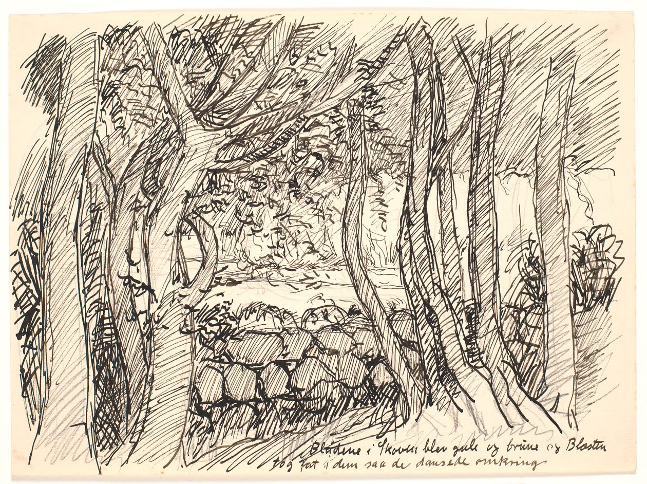 De bladeren in het bos werden geel en bruin... door Fritz Syberg