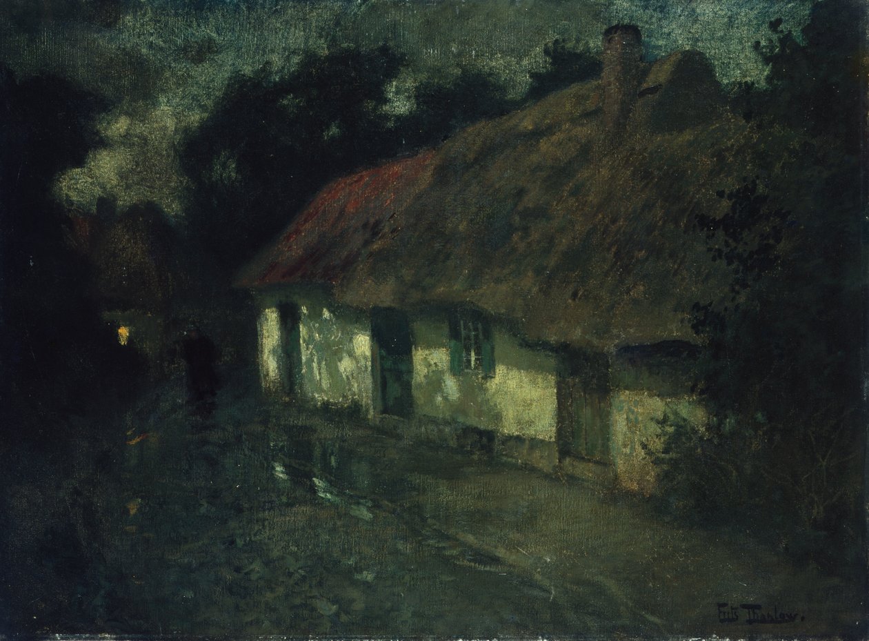 Franse boerderij, ca 1895 (schilderij) door Fritz Thaulow