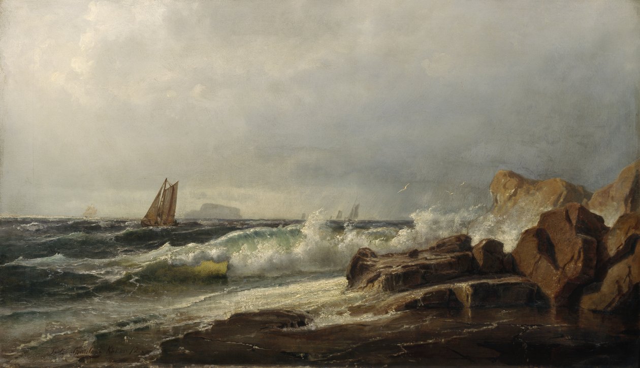 Loodsboten door Fritz Thaulow