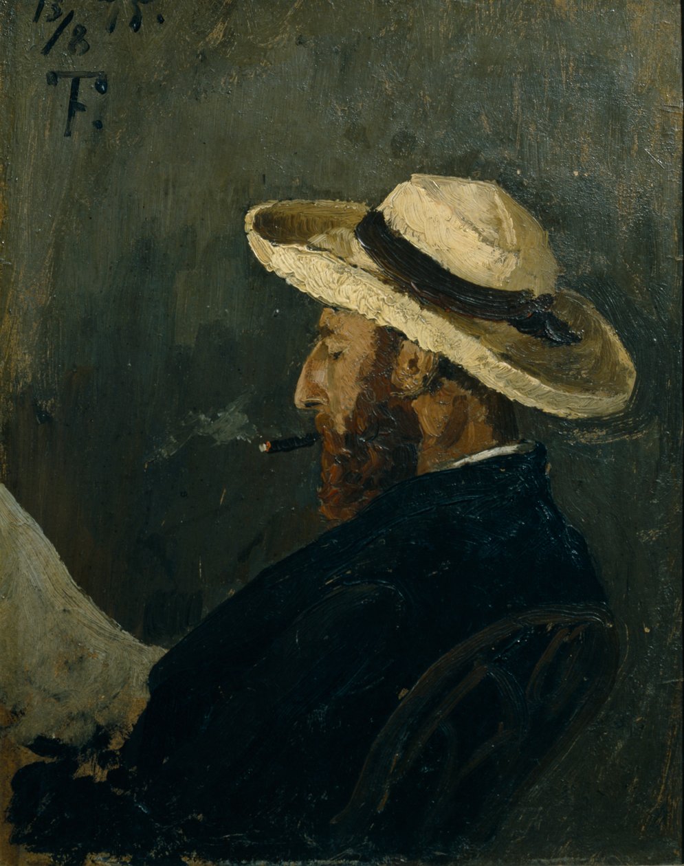 Portret van Fredrik Collett door Fritz Thaulow