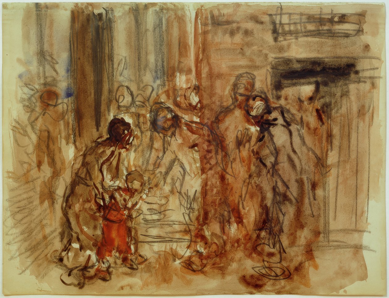 Aanbidding van de drie koningen door Fritz von Uhde