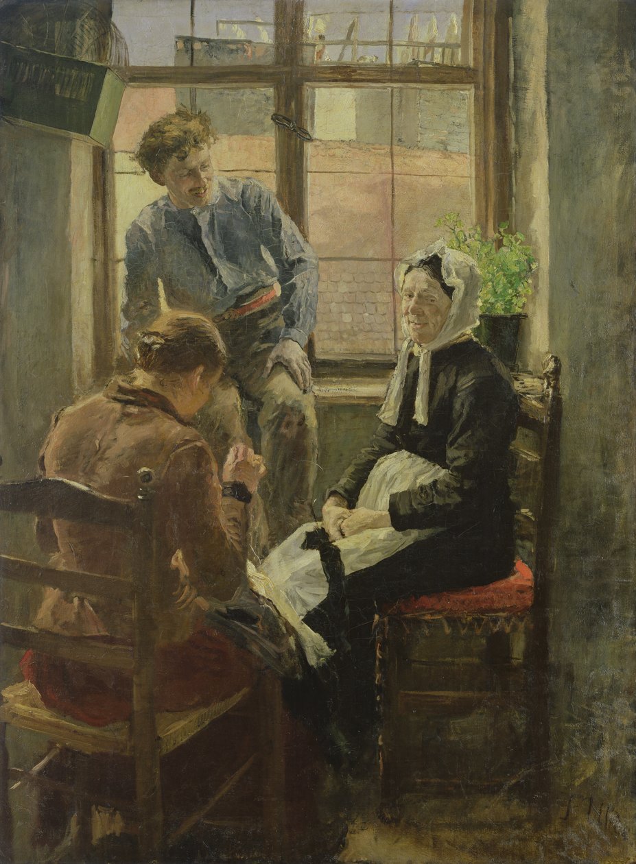 Stoppen door Fritz von Uhde