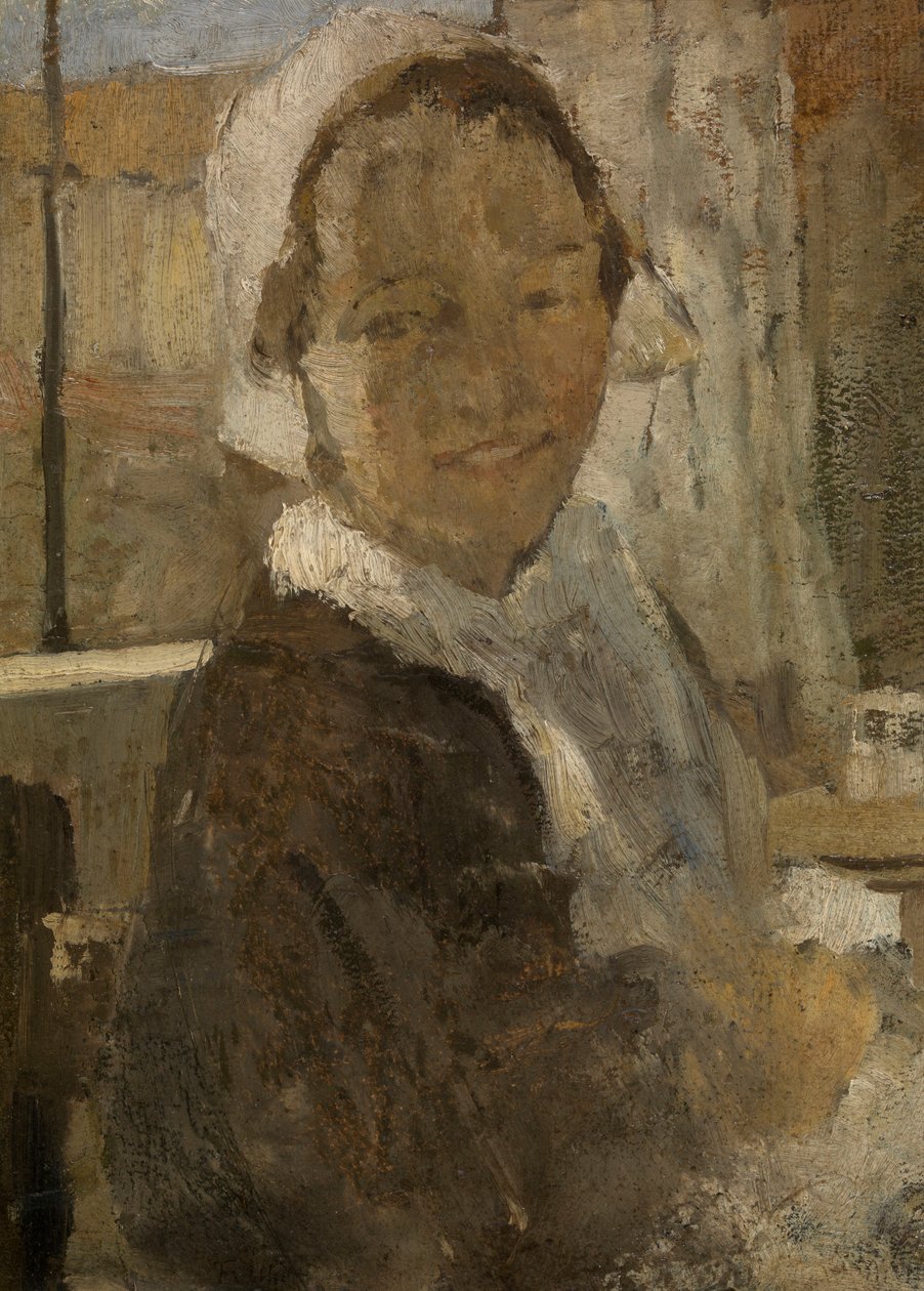 Jong meisje door Fritz von Uhde