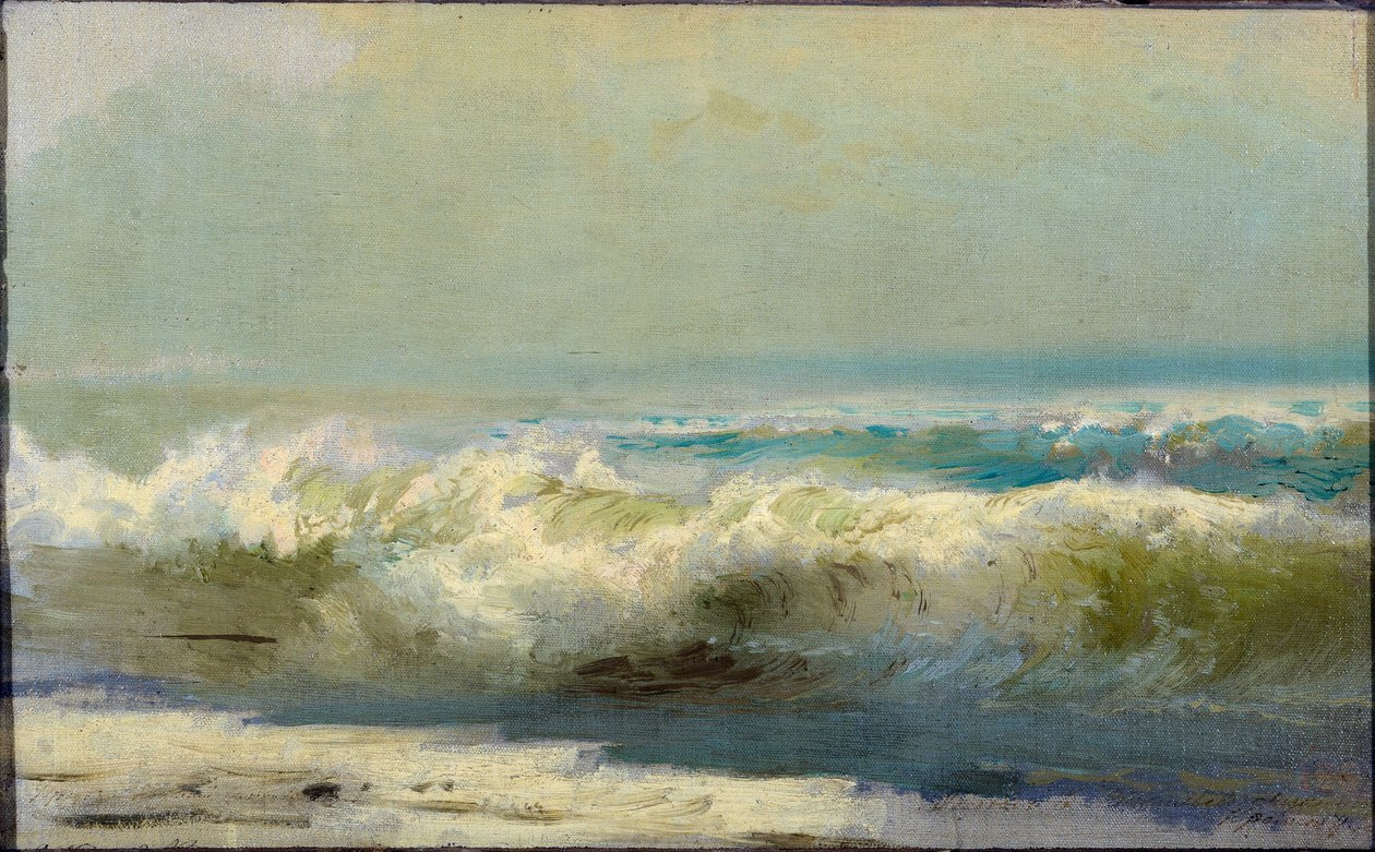 Surfen in Jalta door Fyodor Alexandrovich Vasilyev